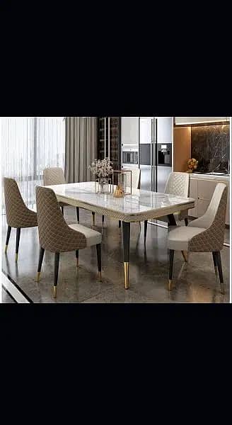 Dining table / 6 chairs dinning table / Dining table with 6 chairs 18