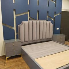 Bed set / Double bed / side tables/ King size bed/ dressing table