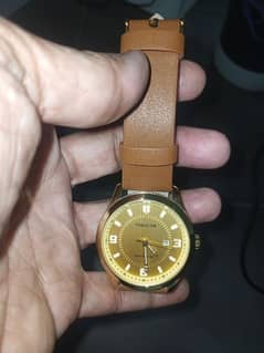 Strip watch Gold color