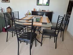 6 Seater Wrought Iron Dining Table