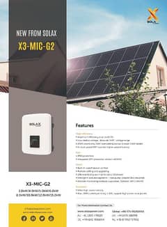 SOLAX POWER 5KW X3-MIC G2 3Ph On-Grid Solar Inverter