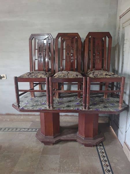 Dinning table with 6 chairs 1