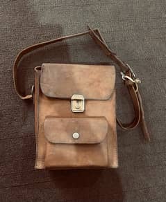 original vintage leather satchel bag