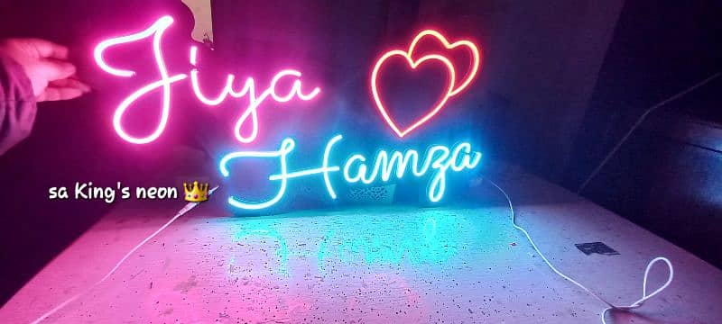 Customized Neon Name Sign Board For Bedroom & Studio | Neon Lights 18