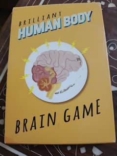 human body brain game and catch phrase game cards
