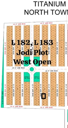 Jodi plot L-182 L-183 west open 80 sq yard available in Titanium Block