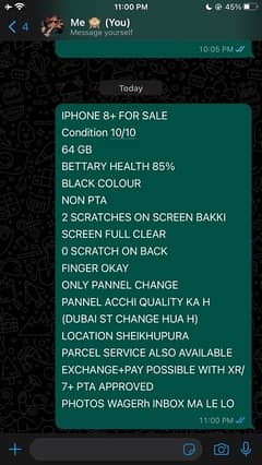 IPHONE 8+ FOR SALE/EXCHANGE