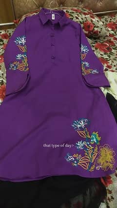 Branded 2pc embroidered dress medium to large