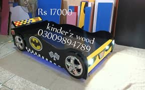 car bed with front and floor LED lights,