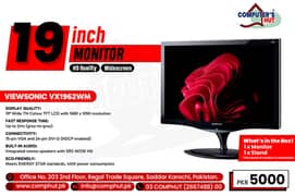 ViewSonic VX1962wm 19-inch Widescreen HD LCD Monitor