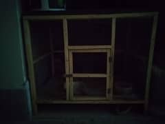 wooden cage just one month used