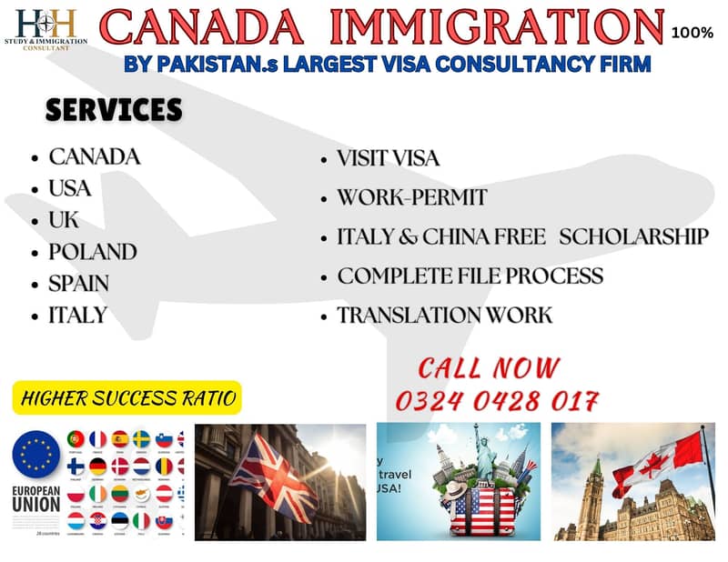 CANADA IMMIGRATION , STUDY VISA , VISIT VISA & WORK-PERMIT PROGRAM 2