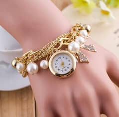 pearl bracelet watch for girls