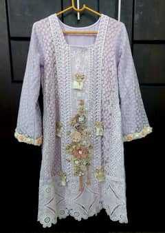 Designer stitched agha noor purple (lilac)