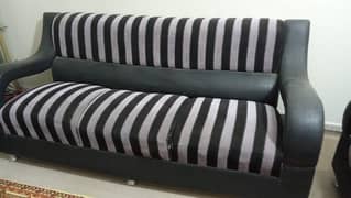 7 seater sofa set | Black and Grey colour