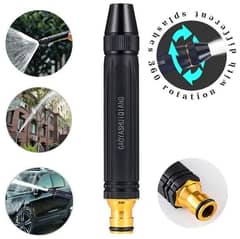 High pressure water spray nozzle for car washing, bikes and plants
