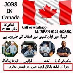 Canada Job/Visa/Job/Cook/Driver/Packing Job