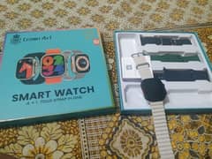 T10 ultra smart watch with charger and 4 straps
