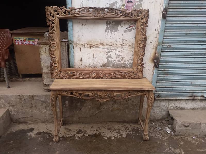 Chinoti,Victorian,Hand Carving Wooden Consoles With Frame 4