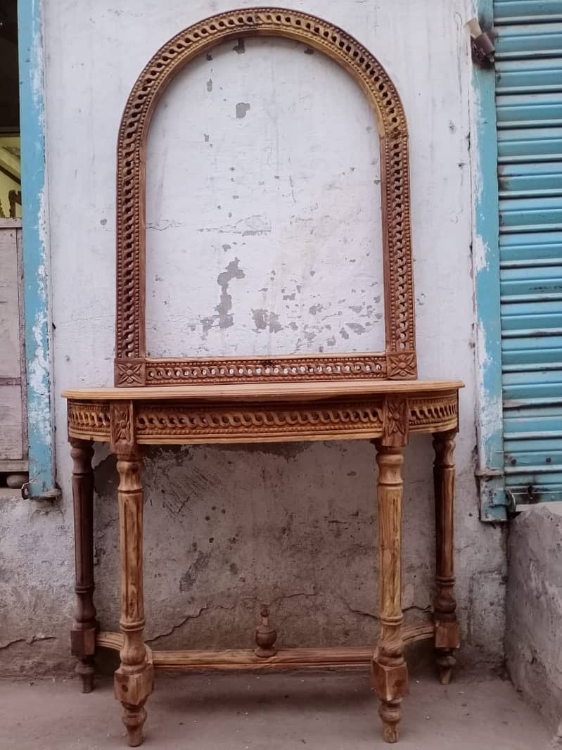 Chinoti,Victorian,Hand Carving Wooden Consoles With Frame 9