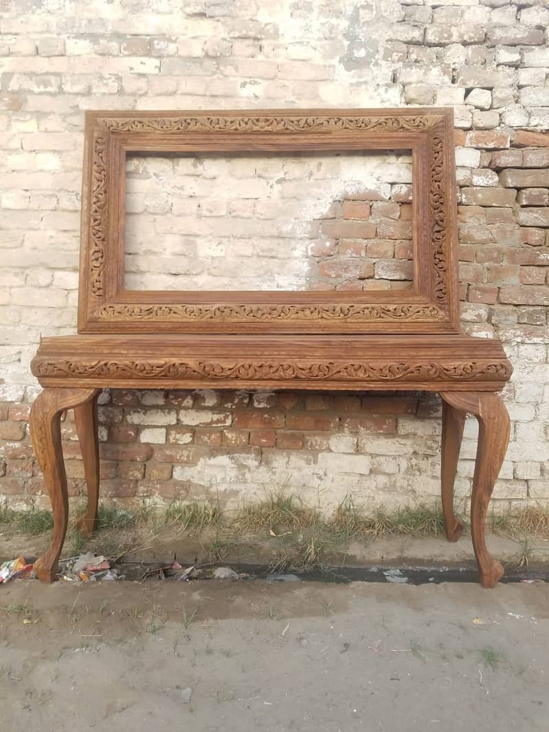 Chinoti,Victorian,Hand Carving Wooden Consoles With Frame 10
