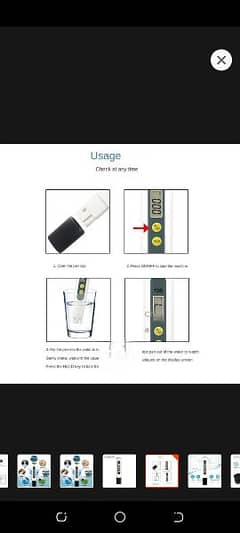 Tds water quality check meter