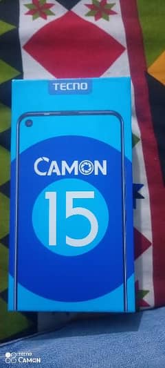 Tecno camon 15 4/64 good 10/10 condition with box and charger not open