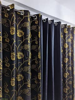 3 piece Velvet Jacquard Curtains
