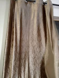 4 Gold brown Curtains