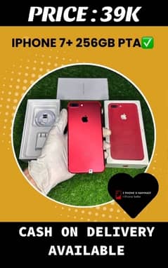 I PHONE 7 PLUS 256GB PTA APPROVED CASH ON DELIVERY AVAILABLE