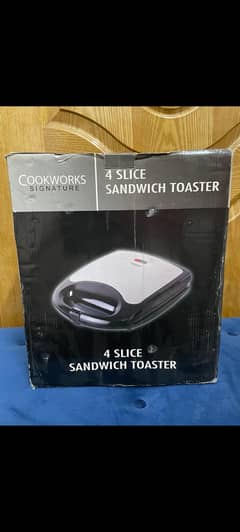 Sandwich Maker 4 Slice ( Cookworks Signature ) UK Imported