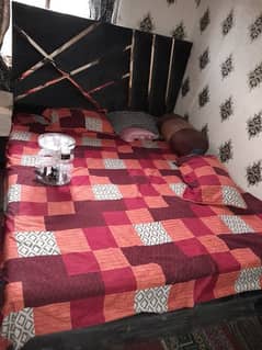 Queen Size Bed with side tables, Dressing with Wall mirror ,