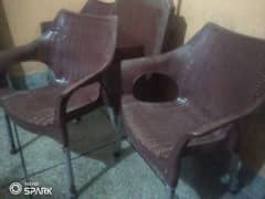 Foldable table and chairs for sell.