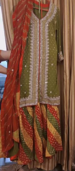 Mayo/Mehandi/Dholki dress for bride