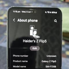 Samsung Galaxy Z Flip 5 8/256 gb Non Pta