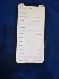 I phone x pata approved 10/9 condition 256gb