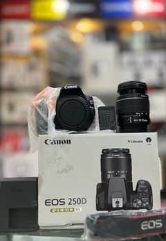 Canon 250D body with 18-55mm kit lens (Complete Box) 0336516150