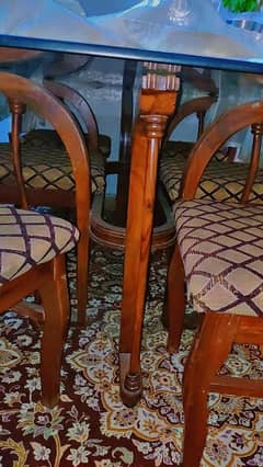 6 chairs dining table