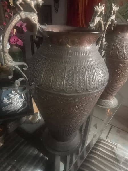 antique khandaani collection copper big vases what's app 03071138819 1