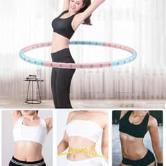 Azanaz Weighted Hula Hoops 94cm In Diameter 6 Sections Detachable