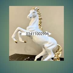 Elegant Majesty White Horse Sculpture