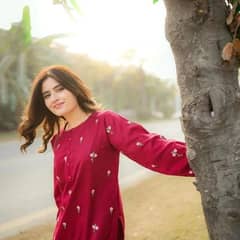 Women stitched embroidered Lawn Shirt