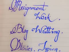 handwriting assignment job