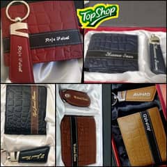 wallet and keychain set