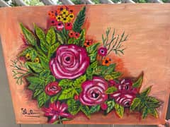 handmade flower painting