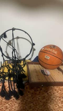 basketball with basketball hoop