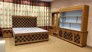 Bed Set Full Wooden Jahez Set