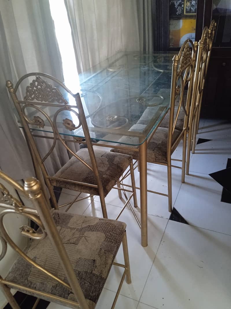 dining table/iron dining table/table/chairs/furniture 3