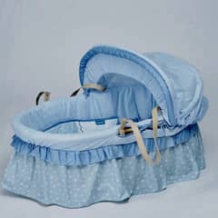 Brand new Moses Basket with stand on wheels