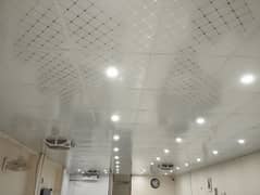 used golden Gypsum false ceiling 1000sqft for sale in Multan